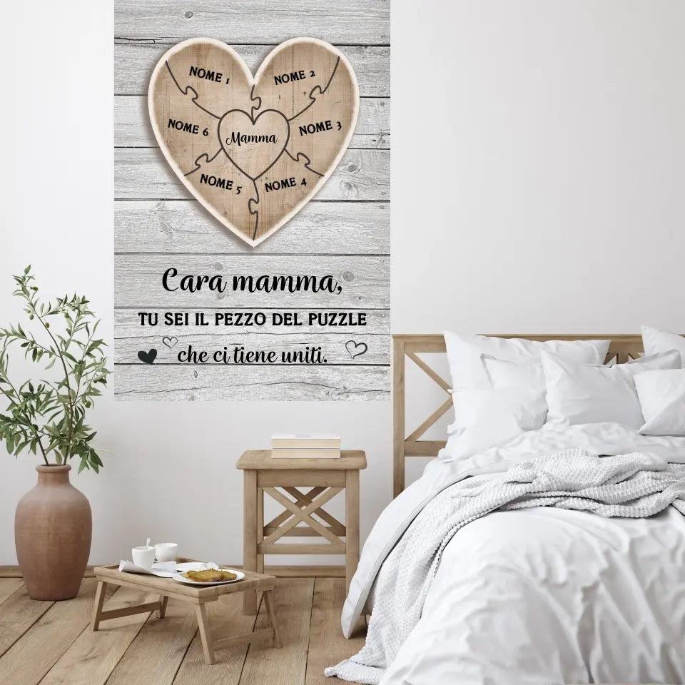Pezzo del puzzle - Tela personalizzata