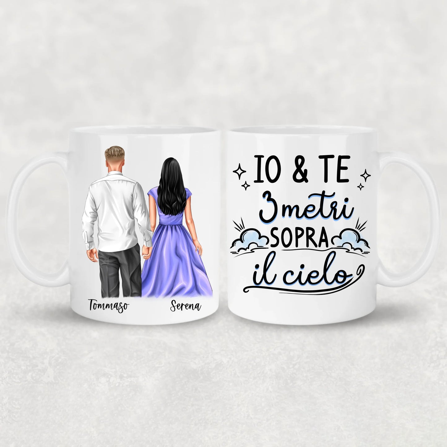 Coppia Mano nella mano - Tazza personalizzata