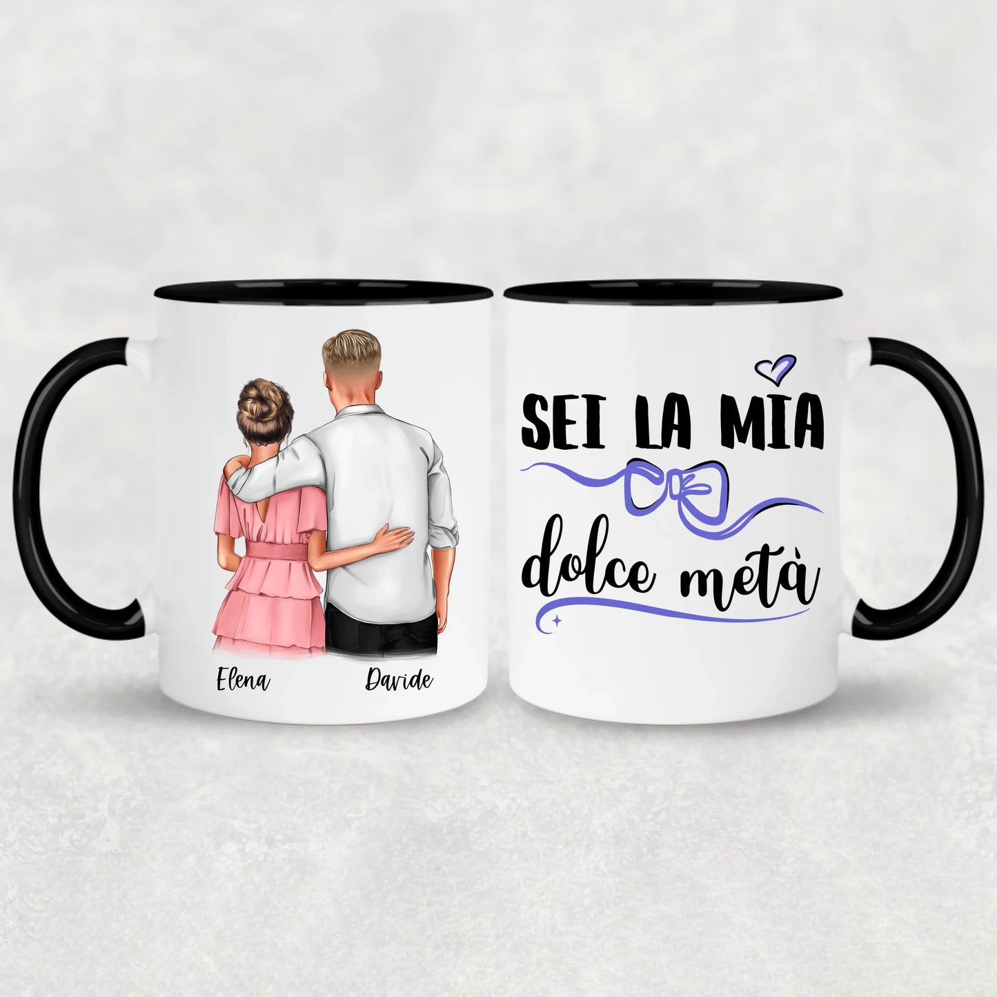 Coppia che si abbraccia - Tazza personalizzata