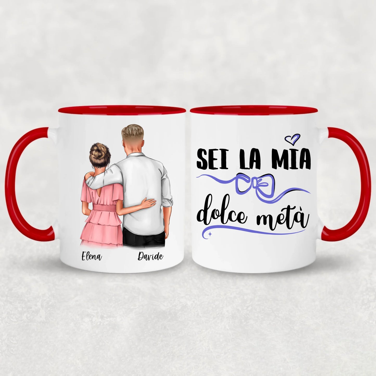 Coppia che si abbraccia - Tazza personalizzata