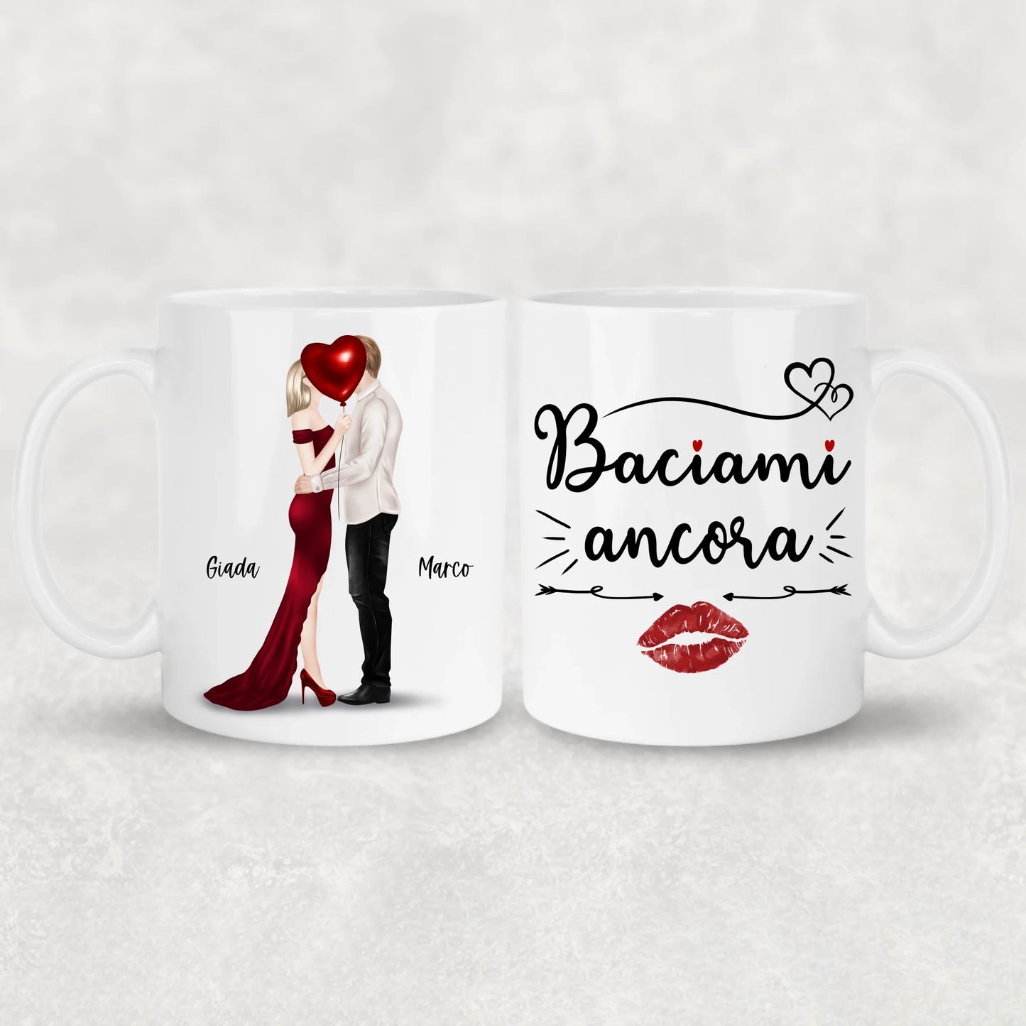 Coppia che si bacia - Tazza personalizzata