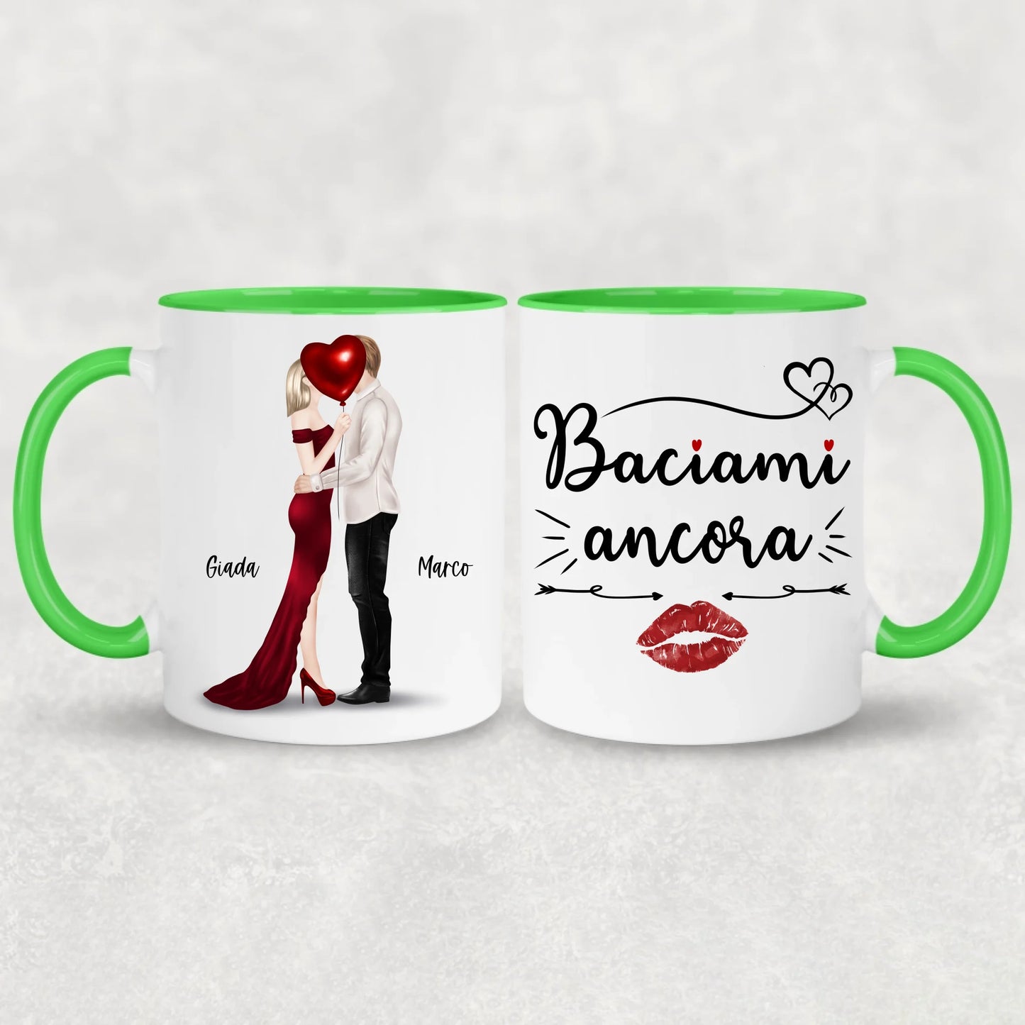 Coppia che si bacia - Tazza personalizzata