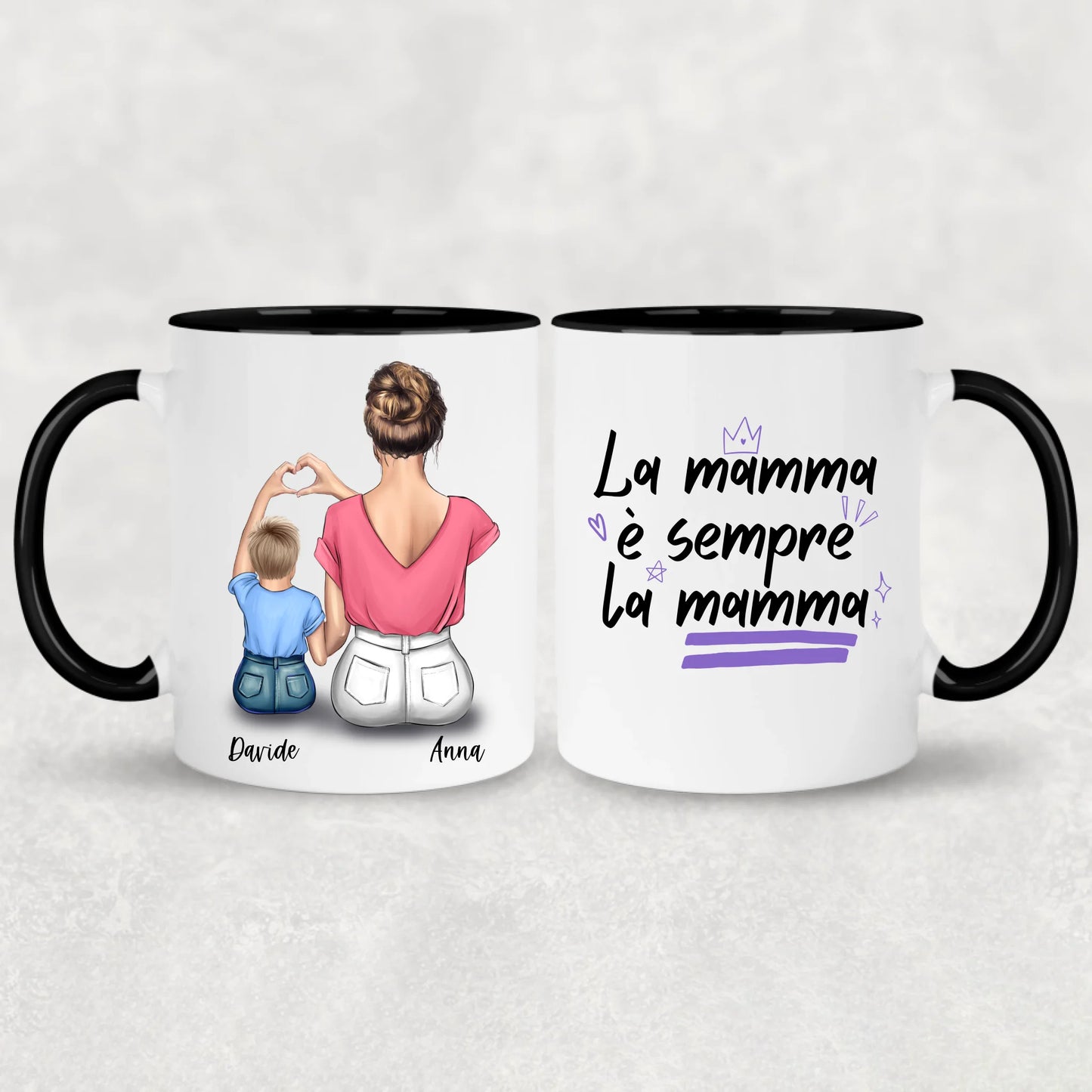Mamma e figlio - Tazza personalizzata