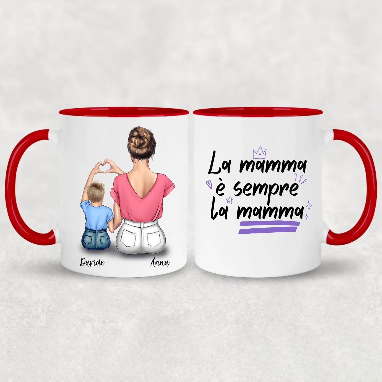 Mamma e figlio - Tazza personalizzata