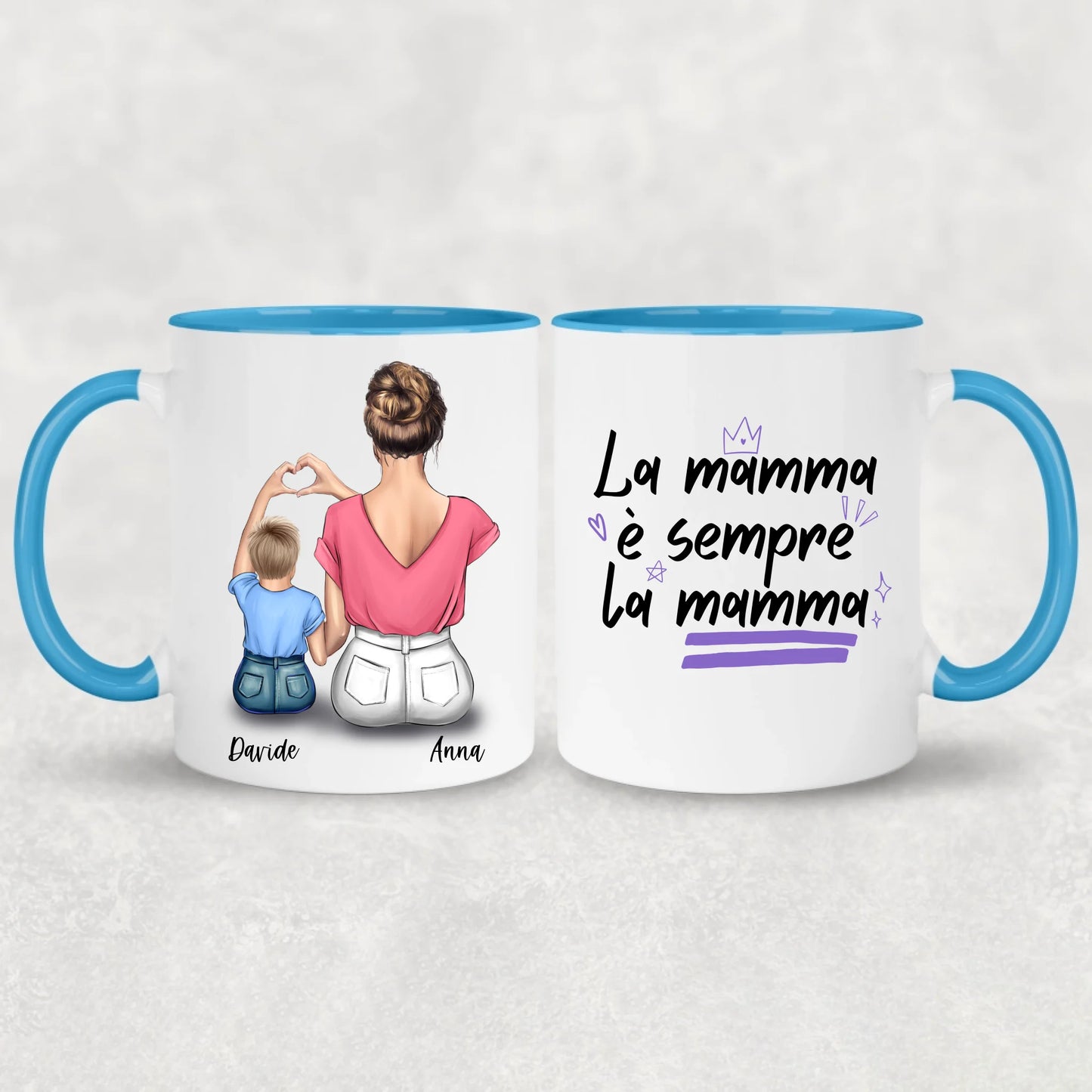 Mamma e figlio - Tazza personalizzata
