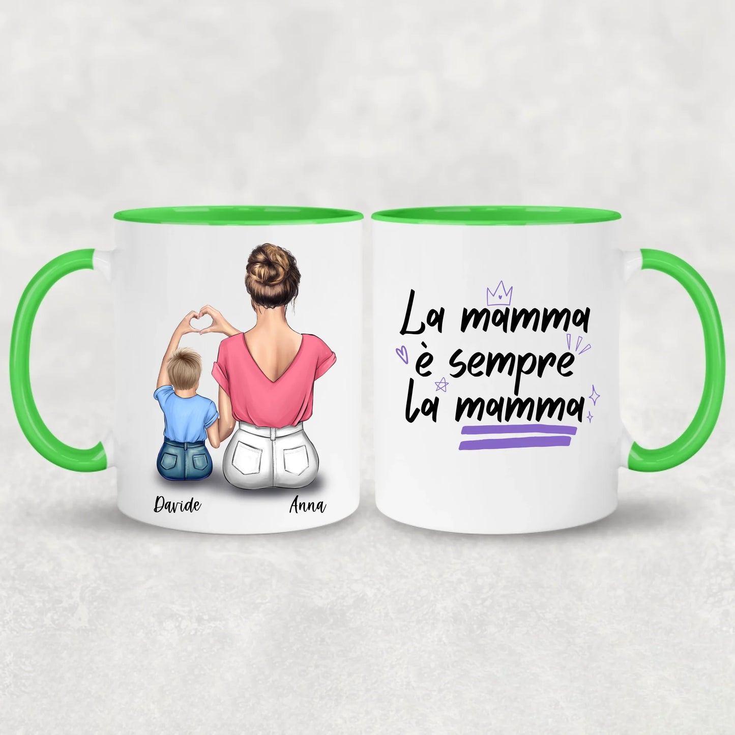 Mamma e figlio - Tazza personalizzata