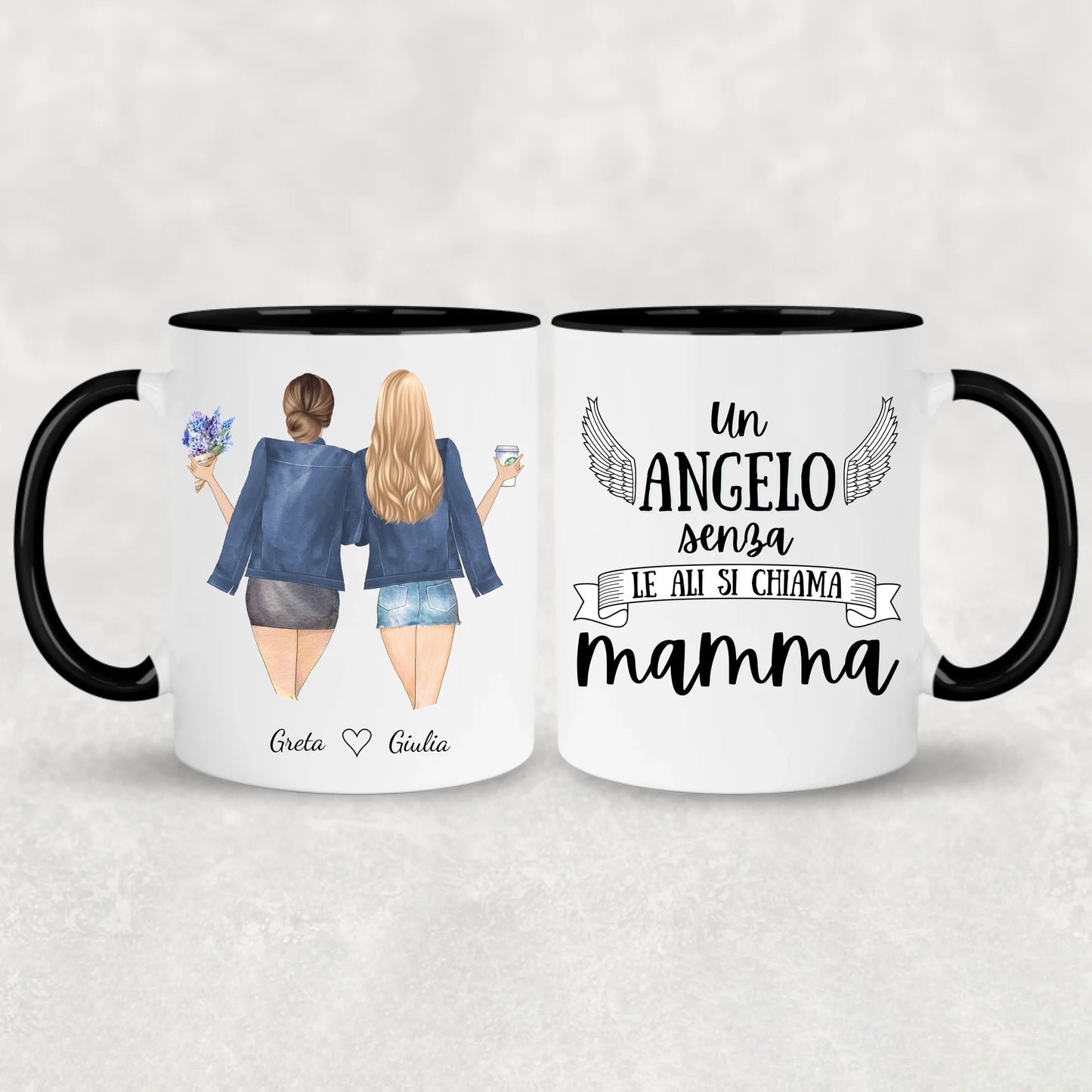 Madre e figlia - Tazza personalizzata