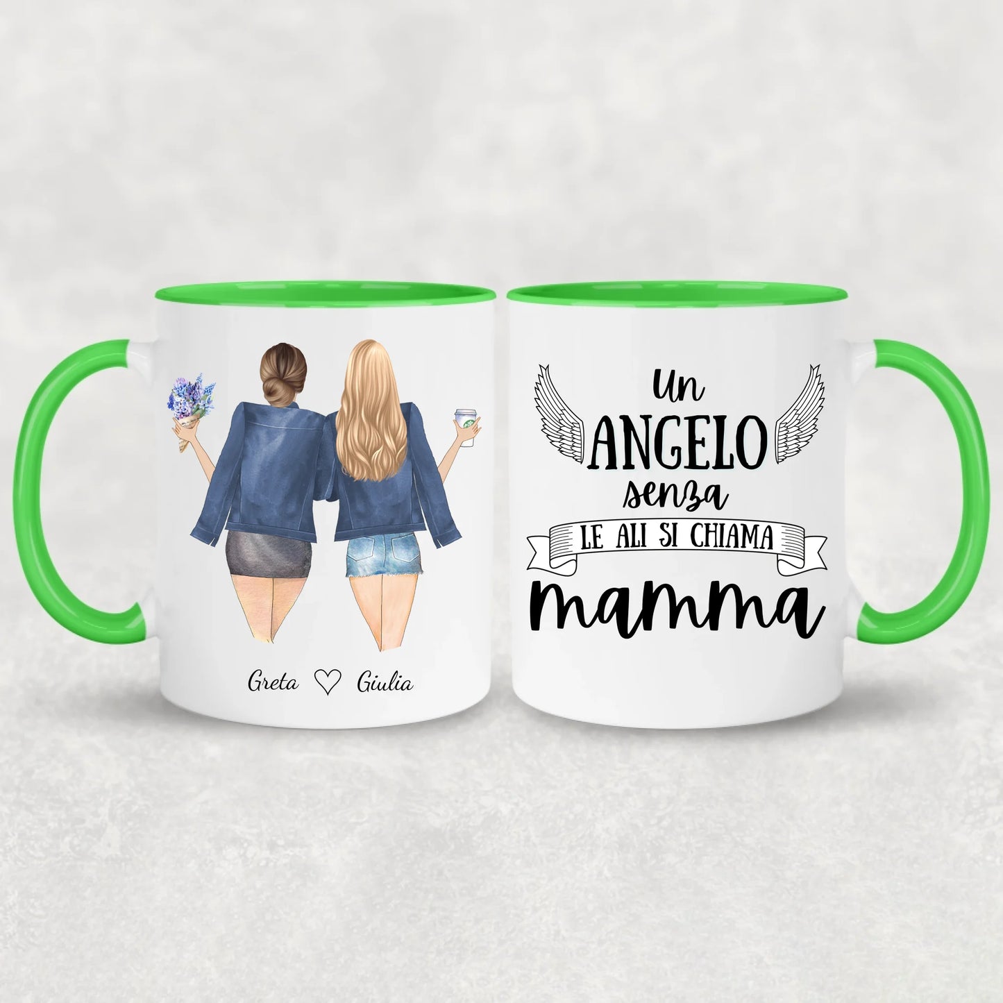 Madre e figlia - Tazza personalizzata