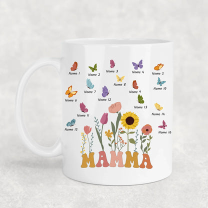 Prato di farfalle - Tazza personalizzata