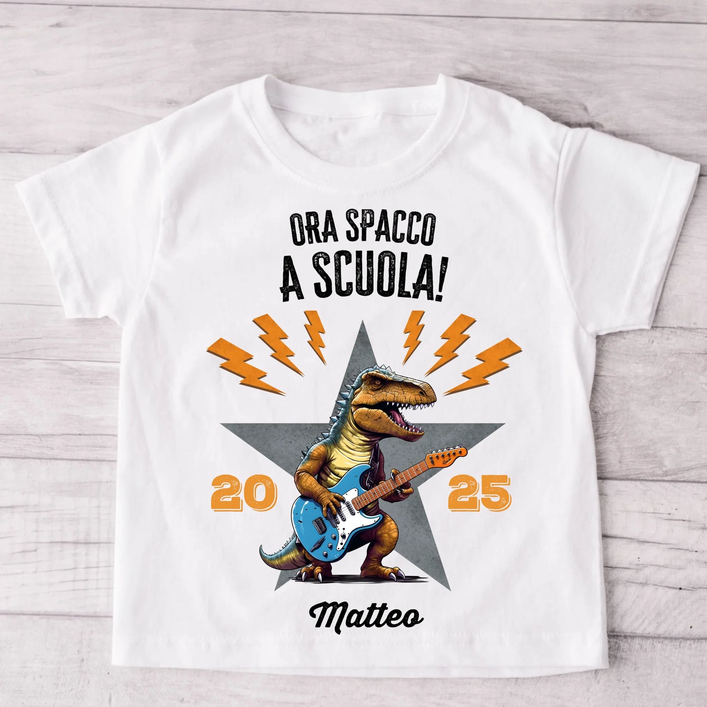 Ora spacco a scuola! - Maglietta personalizzata per bambini