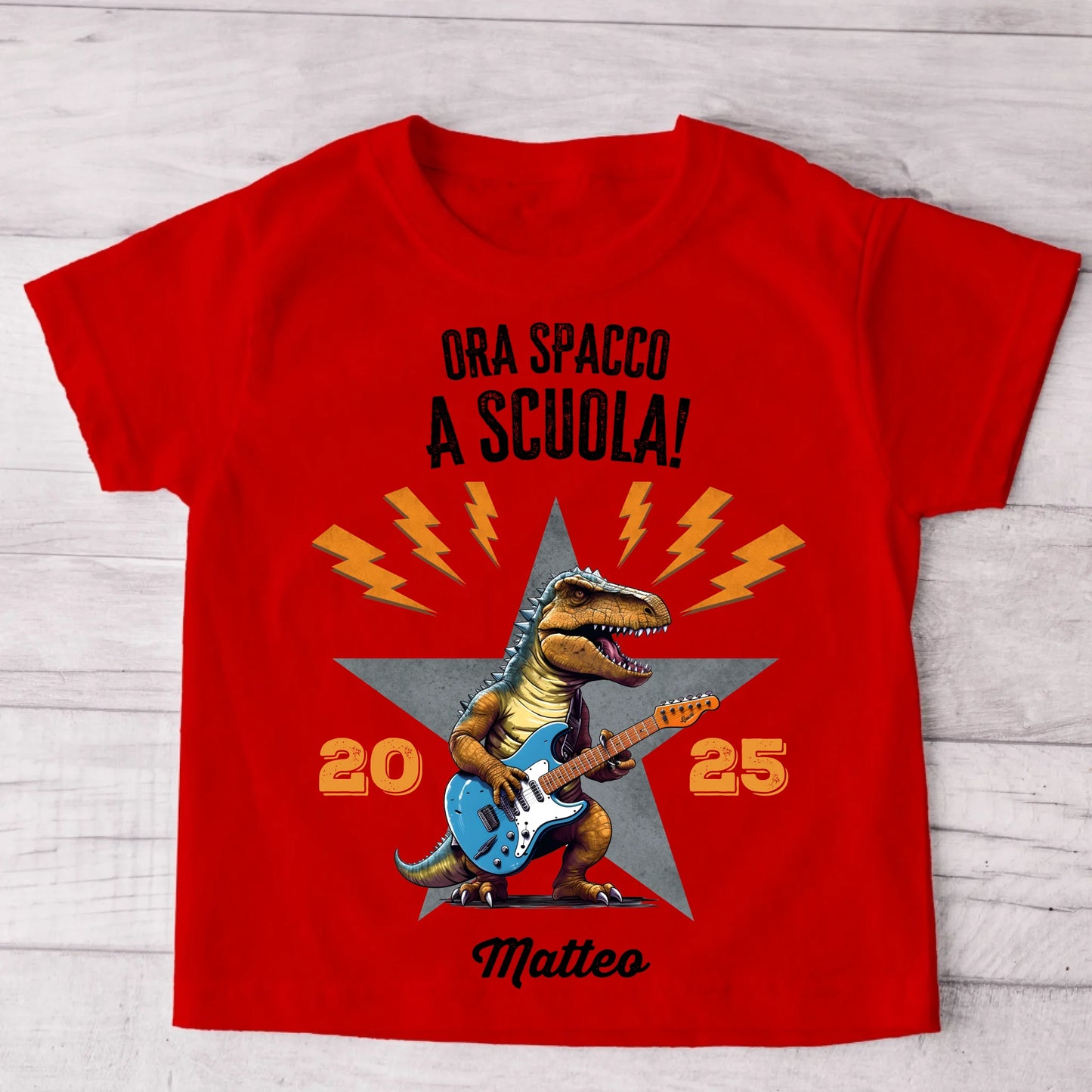 Ora spacco a scuola! - Maglietta personalizzata per bambini