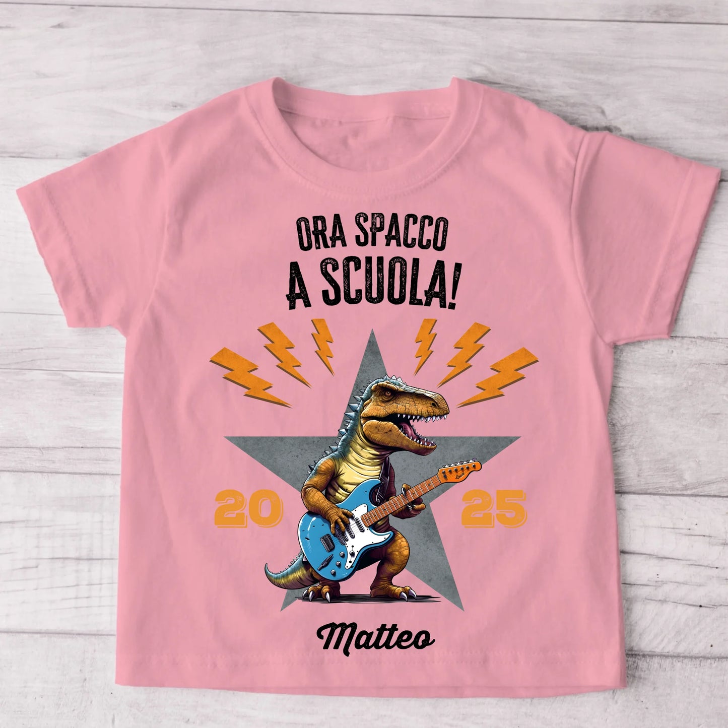 Ora spacco a scuola! - Maglietta personalizzata per bambini